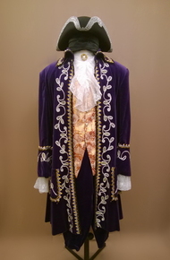 Мужской исторический костюм барокко (Фиолетовый)