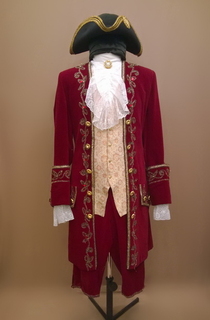Мужской исторический костюм барокко (Красный)