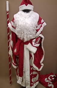 Костюм Деда Мороза (Красный бархат)